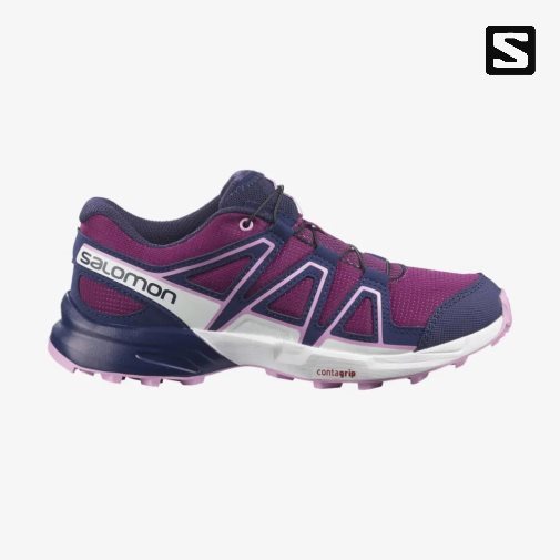 Salomon Speedcross Turisticke Topanky Detske Fuchsie Námornícka Modrá | SK 2IKPUW